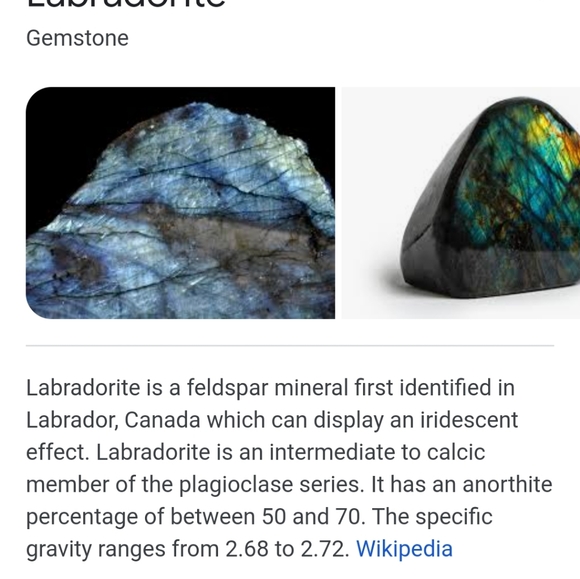 Sterling silver with labradorite stone (ss2) - Picture 7 of 7